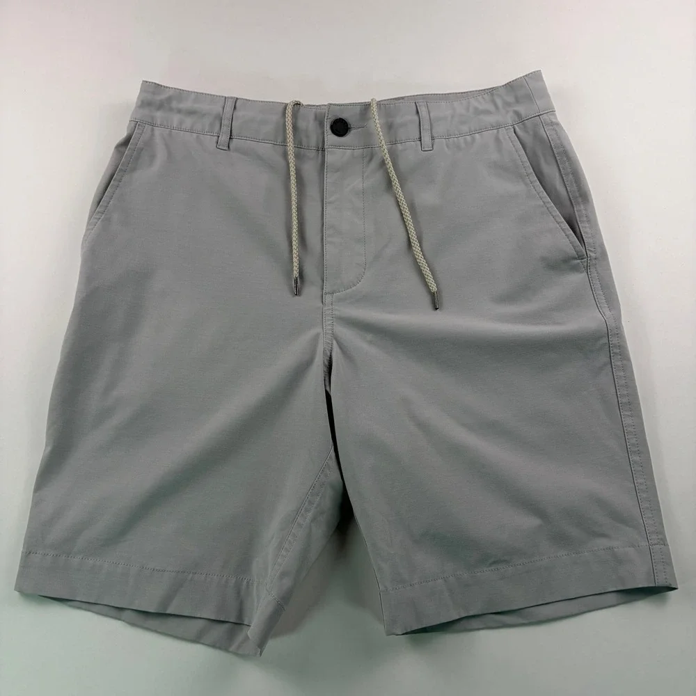 Faherty All Day Shorts Mens 30 Light Gray Hybrid Quick Dry Stretch 9